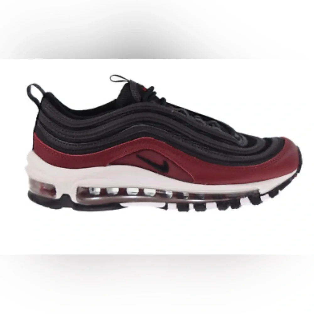 Nike Air Max 97 Black and Burgundy Sneakers